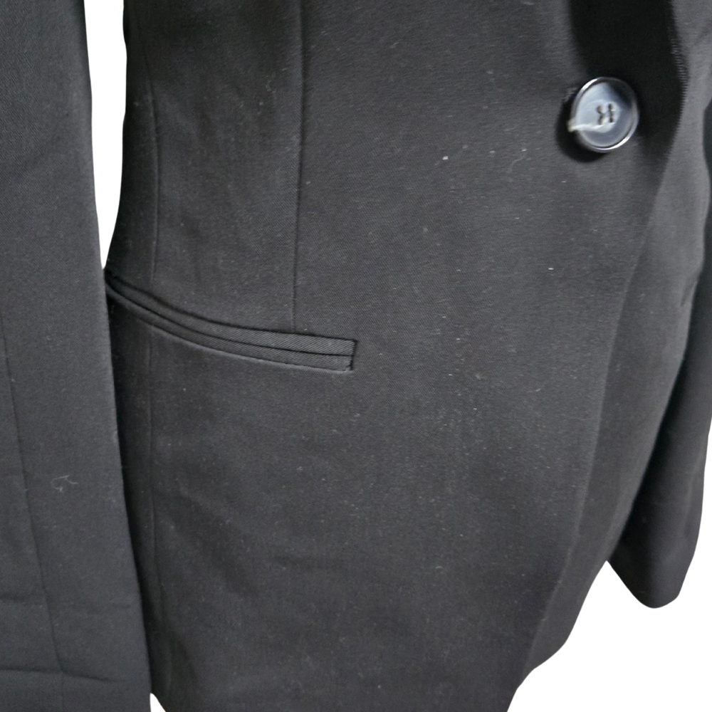 H&M Black Blazer Tailored Suit Jacket - Picture 4 of 7